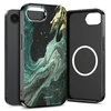 Dėklas Tech-Protect Lamano MagSafe Case for iPhone 16e / 17e - Juodas and Žalias