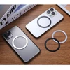 Dėklas Tech-Protect MagMat MagSafe magnetinis žiedas universalus - juodas / sidabras (2 vnt.)