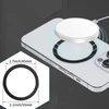 Dėklas Tech-Protect MagMat MagSafe magnetinis žiedas universalus - juodas / sidabras (2 vnt.)