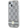 DKNY DKHMP15SHCPTSE Apple iPhone 15 14 13 6.1 inch beige kietas dėklas IML Checkered Mono Pattern & Printed