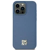 Apple iPhone 13 / 14 / 15 DKNY odinis dėklas Pattern Metal Logo MagSafe (DKHMP15SPSHRPSB) mėlynos spalvos