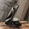 Dudao A11Pro+ 15W 3in1 belaidis įkroviklis skirtas Phone/Išmanusis laikrodis/Headphones – juodos spalvos