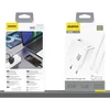 Dudao A28C 45W GaN laidinis įkroviklis + USB-C kabelis – baltos spalvos