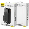 Išorinė baterija  Dudao K15Pro | 20000 mAh | 22.5 W PD | USB-C / USB-A | integruoti Lightning ir USB-C kabeliai
