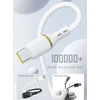 Dudao L25C USB-C - USB-C Silicone Cable 60W 1m - Baltas