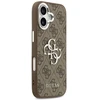 Guess 4G Big 4G Classic Logo dėklas skirtas Apple iPhone 17 rudos spalvos sidabro spalvos