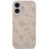 Guess PU Leather 4G Colored Ring MagSafe dėklas skirtas Apple iPhone 17 Rožinė