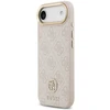 GUESS dėklas, skirtas IPHONE 17 Air, suderinamas su MagSafe GUHMP17MP4GRMDEP (PU su 4G Strass logotipu), rožinis