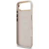 GUESS dėklas, skirtas IPHONE 17 Air, suderinamas su MagSafe GUHMP17MP4GRMDEP (PU su 4G Strass logotipu), rožinis