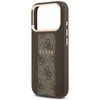 GUESS dėklas, skirtas IPHONE 17 Pro, suderinamas su MagSafe GUHMP17LPG4SEMCW (PU su 4G juostele), rudas