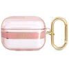 Apple AirPods Pro ausinių dėklas Guess AirPods Strap Collection (GUAPHHTSP) rožinės spalvos