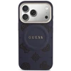 Dėklas Guess Peony Hot Stamp MagSafe Case for iPhone 17 Pro - Mėlyna