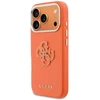 GUESS dėklas IPHONE 17 Pro GUHCP17L5PS4RGGO (PU FW Resin Logo) oranžinis