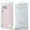 Guess PU Grained Classic Logo MagSafe Apple iPhone 16e dėklas telefonui rožinės spalvos