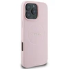 Apple iPhone 16 Pro Guess Grained Ring MagSafe (GUHMP16LPGHSMMP) dėklas telefonui rožinės spalvos