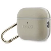 „Guess Grained Classic Logo Hook“ dėklas, skirtas „AirPods Pro 3“ ausinėms - auksinis