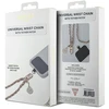 Guess universalus rankos dirželis Saffiano Chain 4G Charm - universalus telefono dirželis (Rožinė)