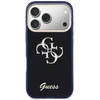 Guess IML 4G Script Metal Logo dėklas skirtas iPhone 17 Pro Mėlyna
