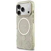Dėklas Guess IML Peony Dot MagSafe Case for iPhone 17 Pro - rusvai gelsvas