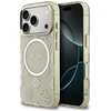 Dėklas Guess IML Peony Dot MagSafe Case for iPhone 17 Pro - rusvai gelsvas