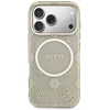 Dėklas Guess IML Peony Dot MagSafe Case for iPhone 17 Pro - rusvai gelsvas