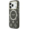 Dėklas Guess IML Peony Dot MagSafe Case for iPhone 17 Pro - Juodas