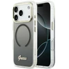 Dėklas Guess IML Gradient Script Metal MagSafe Case for iPhone 17 Pro Max - Juodas