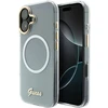 Dėklas Guess IML Gradient Script Metal MagSafe Case for iPhone 17 - Baltas