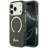 Dėklas Guess IML Script Metal MagSafe Case for iPhone 17 Pro - Juodas