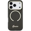 Dėklas Guess IML Script Metal MagSafe Case for iPhone 17 Pro Max - Juodas