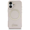Dėklas Guess IML Script Metal MagSafe Case for iPhone 17 - Rožinė