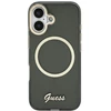 Dėklas Guess IML Script Metal MagSafe Case for iPhone 17 - Juodas