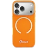 Dėklas Guess IML Script Metal MagSafe Case for iPhone 17 Pro - Oranžinis