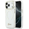 Dėklas Guess IML Script Metal MagSafe Case for iPhone 17 Pro Max - Clear