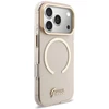Dėklas Guess IML Script Metal MagSafe Case for iPhone 17 Pro Max - Rožinė