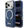 Dėklas Guess IML Script Metal MagSafe Case for iPhone 17 Pro Max - Mėlyna