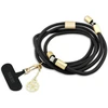 Guess Crossbody virvelė 4G Charm su įkrovimo kabeliu USB-C/USB-C juodos spalvos