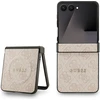 Dėklas Guess 4G Classic MagSafe skirtas Samsung Galaxy Z Flip7 rožinės spalvos