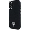 Guess Denim Triangle Logo MagSafe dėklas iPhone 16 - juodas