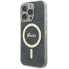 Guess GUHMP16LH4STK Apple iPhone 16 Pro 6.3″ juodos spalvos kietas dėklas IML 4G MagSafe