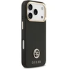Dėklas Guess Grained Strass Logo MagSafe skirtas Apple iPhone 17 Pro juodos spalvos