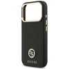 Dėklas Guess Grained Strass Logo MagSafe skirtas Apple iPhone 17 Pro juodos spalvos