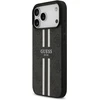 GUESS dėklas, skirtas IPHONE 17 Pro Max, suderinamas su MagSafe GUHMP17XP4RPSK (4G spausdintos juostelės), juodas