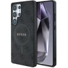 Guess PU Leather 4G Colored Ring MagSafe dėklas skirtas Samsung Galaxy S25 Ultra juodos spalvos