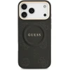 GUESS dėklas, skirtas IPHONE 17 Pro Max, suderinamas su MagSafe GUHMP17XPSAMSECK (PU W/ Peony Hot Stamp) juodas