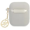 Apple AirPods Guess silikoninis Charm 4G Collection (GUA2LSC4EG) ausinių dėklas pilkos spalvos