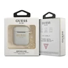 Apple AirPods Guess silikoninis Charm 4G Collection (GUA2LSC4EG) ausinių dėklas pilkos spalvos