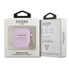Apple AirPods Guess silikoninis Charm 4G Collection (GUA2LSC4EU) ausinių dėklas violetinės spalvos