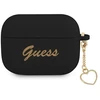 Apple AirPods Pro Guess silikoninis Charm Heart Collection (GUAPLSCHSK) ausinių dėklas juodos spalvos