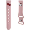 Universali apyrankė (20 mm) Hello Kitty silikoninė Kitty Head (HKUWMSCHBLP) rožinės spalvos